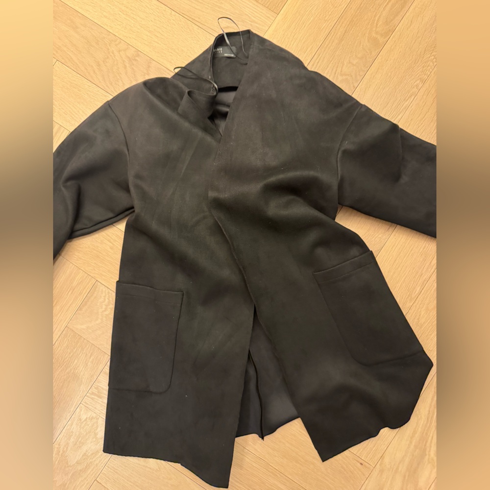 ZARA BASIC suede blazer